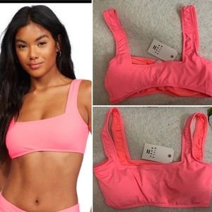 Billabong Black Sol Searcher Tank Bikini Top SZ S